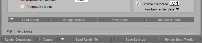 Saving and Loading Presets