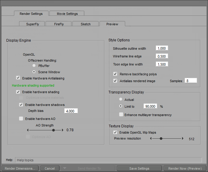 Preview Tab