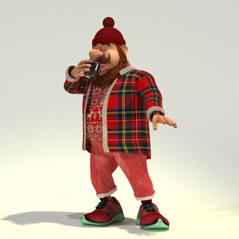 Hipster Santa for Poser by Meshbox